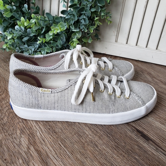 Keds Shoes Keds Kickstart Novelty Textile Striped Lace Up Shoes